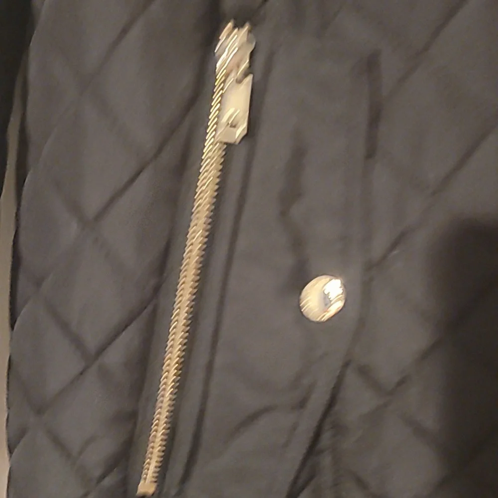 NWOT Tommy Hilfiger Quilted Black Coat Size XL - Picture 3 of 6